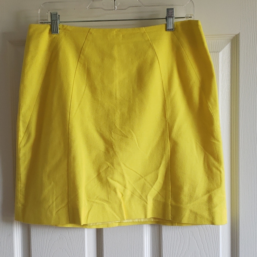 LOFT Yellow skirt